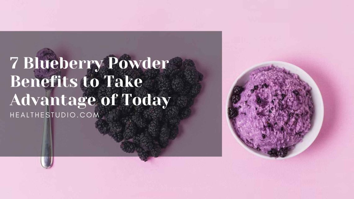 Blueberry powders